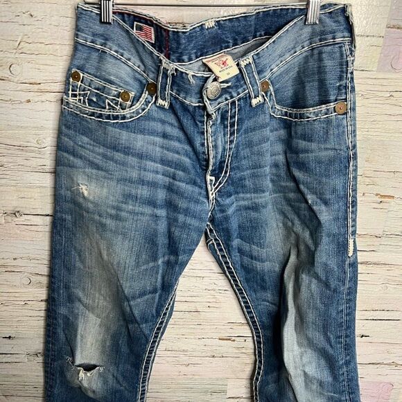 True Religion Men’s Bobby Super T Jeans Size 33 - Picture 5 of 9
